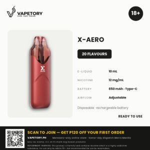 X-VAPE X-AERO Disposable (Prefilled)