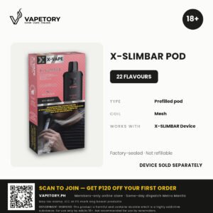 X-VAPE X-SLIMBAR Pod (Prefilled)