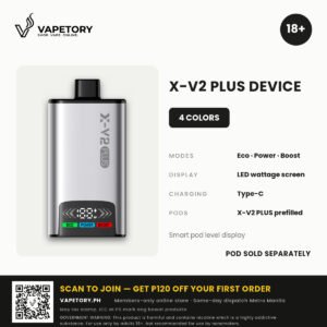 X-VAPE X-V2 PLUS Device (Rechargeable)